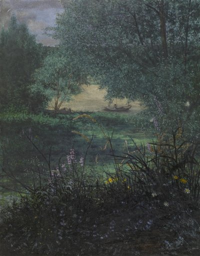 Fisherman, 1865 by Léon Bonvin